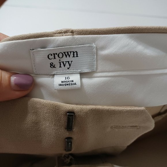 Crown & Ivy Khaki Dress Slacks - $10 sale - Picture 9 of 12
